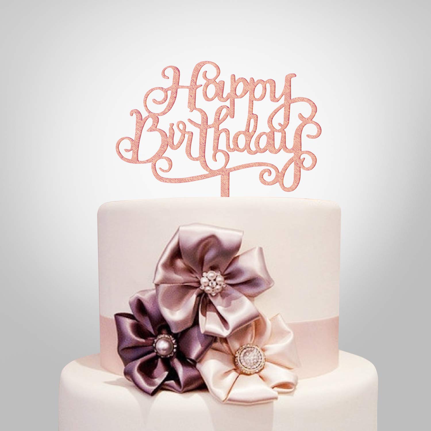 Happy Birthday Calligraphy Cake Topper Buy Happy Birthday Cake Topper, Rose Gold Acrylic Calligraphy Bling Cake  Decoration Sign Banner Princess Birthday Baby Shower Party Celebration(Rose  Gold) Online At Desertcart South Africa