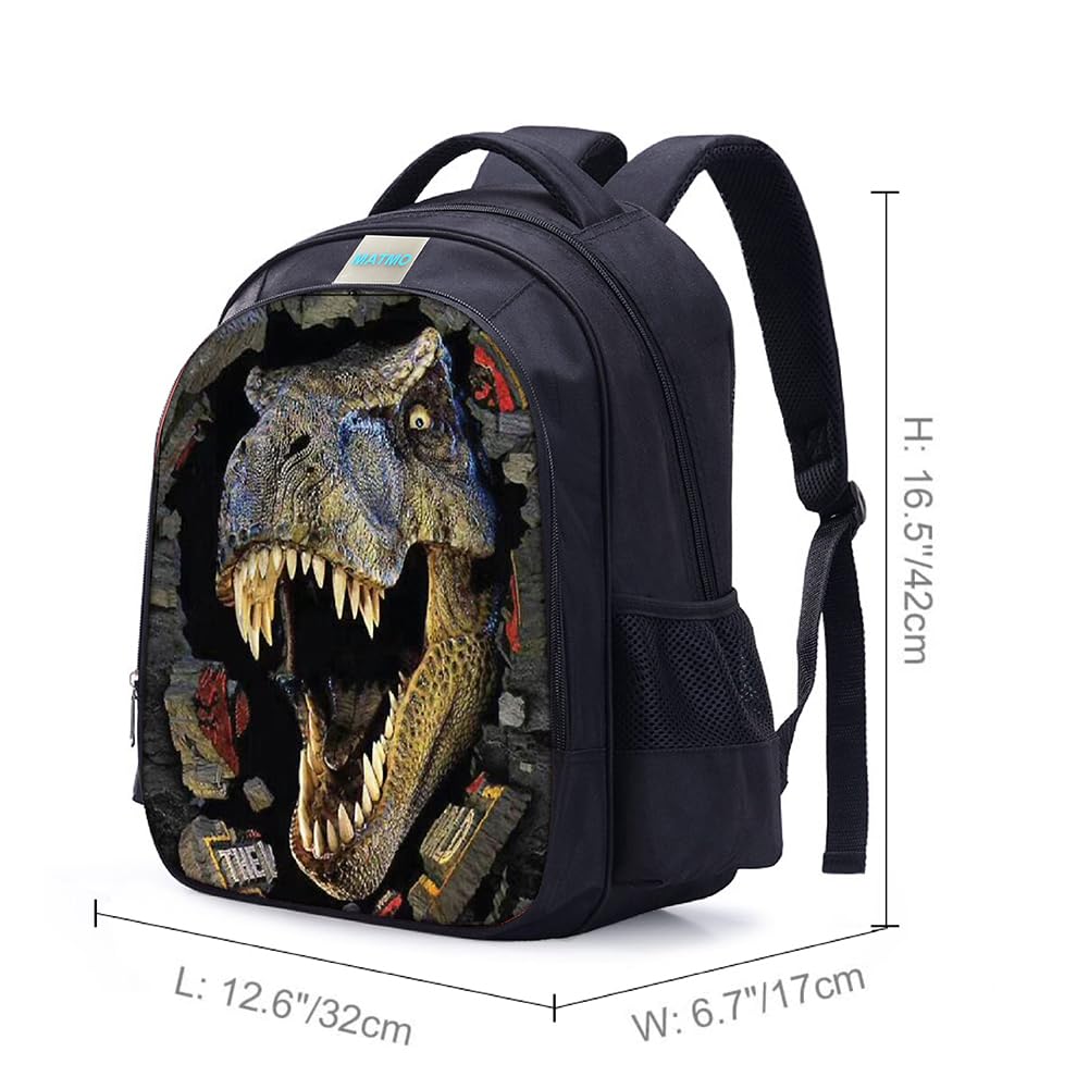 MATMO Mochila de dinosaurio, mochila de dinosaurio para niños, mochila escolar para niños