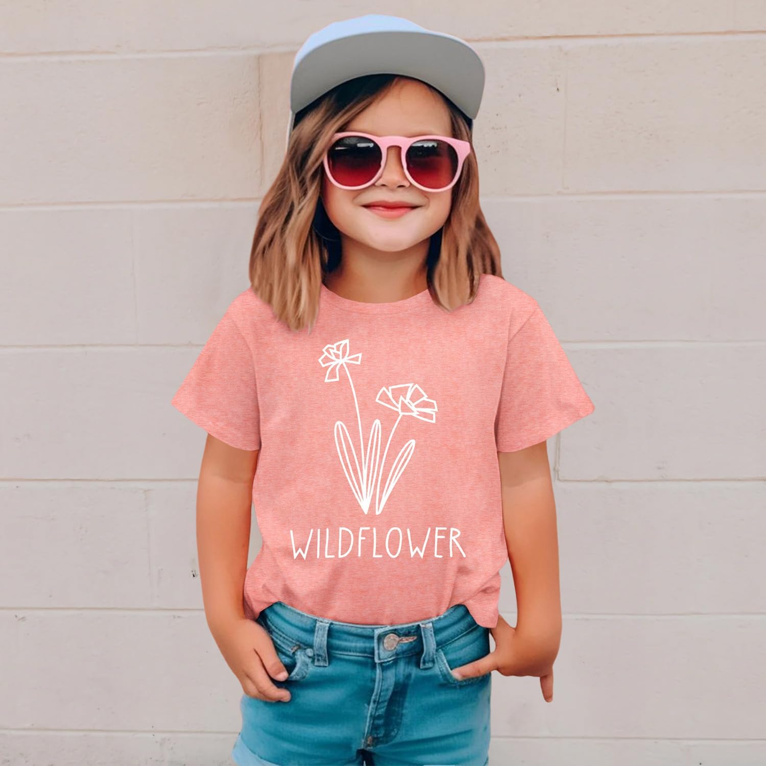 Raising A Wildflower Mommy and Me Shirts Cute Floral Graphic T-Shirt Mom and Daughter Outfits Summer Short Sleeve Tees - Image 3