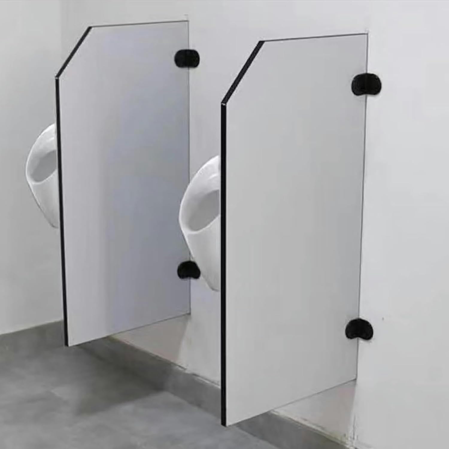 Hotel/Public Restroom Urinal Partition Divider Screen, Wall-Mounted Urinal Partition Extender, Men Urinal Privacy Screen Toilet Partition (Color : 4 pcs)