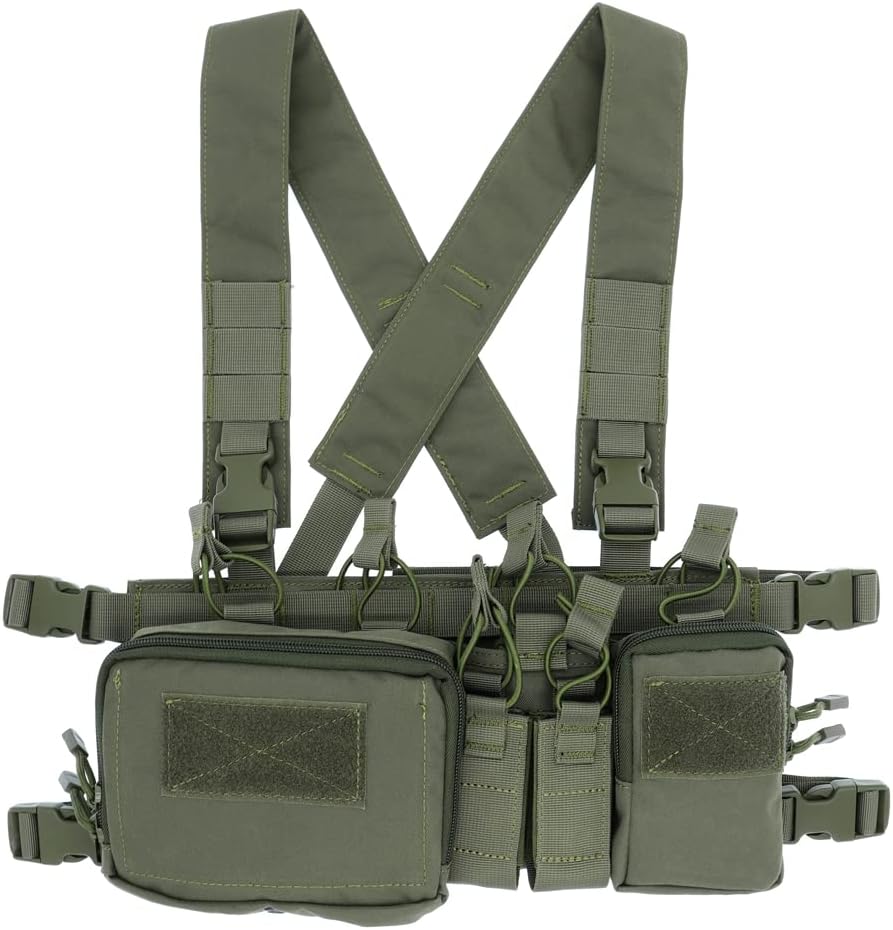 Tactical Chest Vest Rig Assault 500D Molle Multicam Tactical Vest with