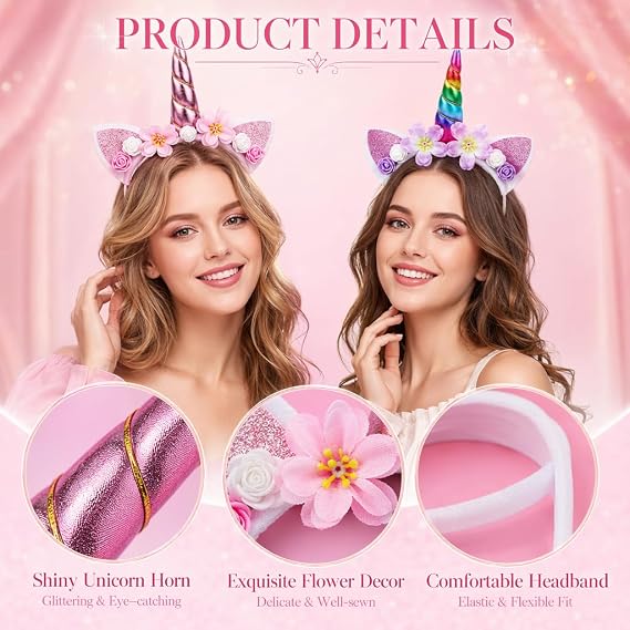Headbands, 2-Piece Set, Fantasy Hair Accessories