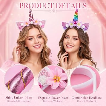 Headbands, 2-Piece Set, Fantasy Hair Accessories