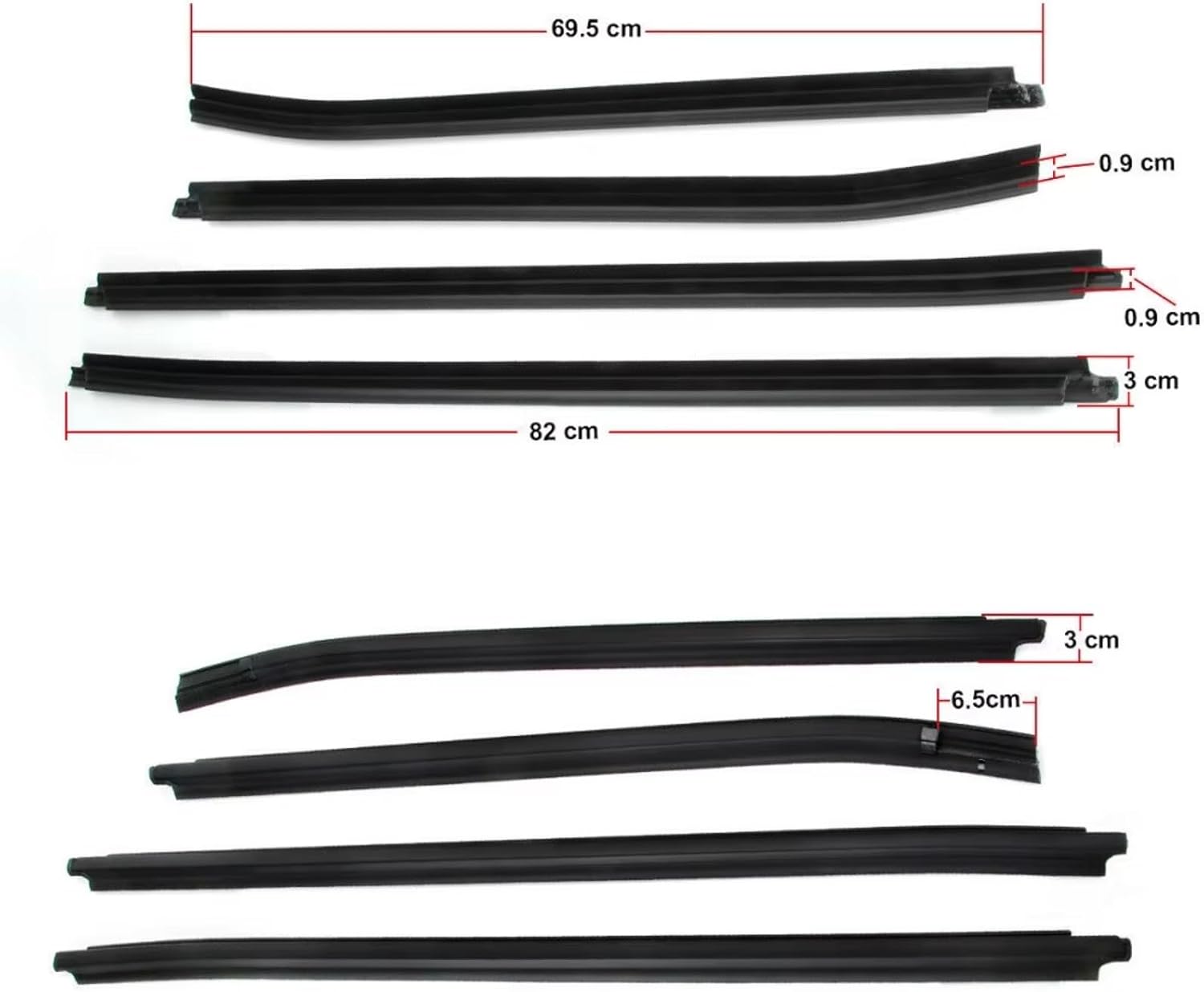 車の窓ガラスシールストリップ Compatible With For Hilux SR5 For VIGO MK6 For Pick