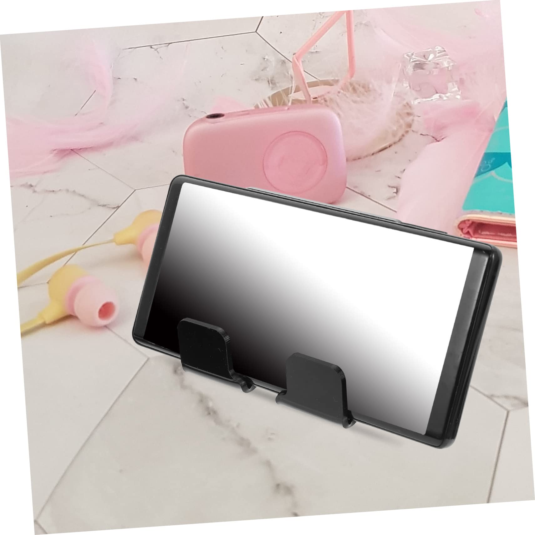 HEMOTON 5pezzi Supporto Telefonico Adesivo Da Parete Per Ricarica Supporto Per Smartphone e Piccole Tablet Facile Installazione Salvaspazio Per Casa e Ufficio