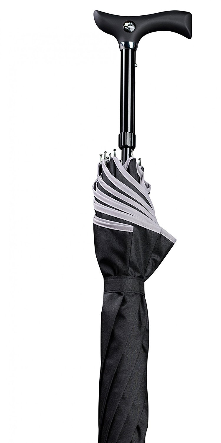 Gastrock Unisex – Erwachsene 1600-6 Regenschirme, Schwarz-Grau, One Size