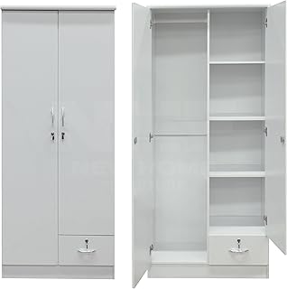 NHF-621 2-Door Wardrobe H185 x W80 x D45 cm