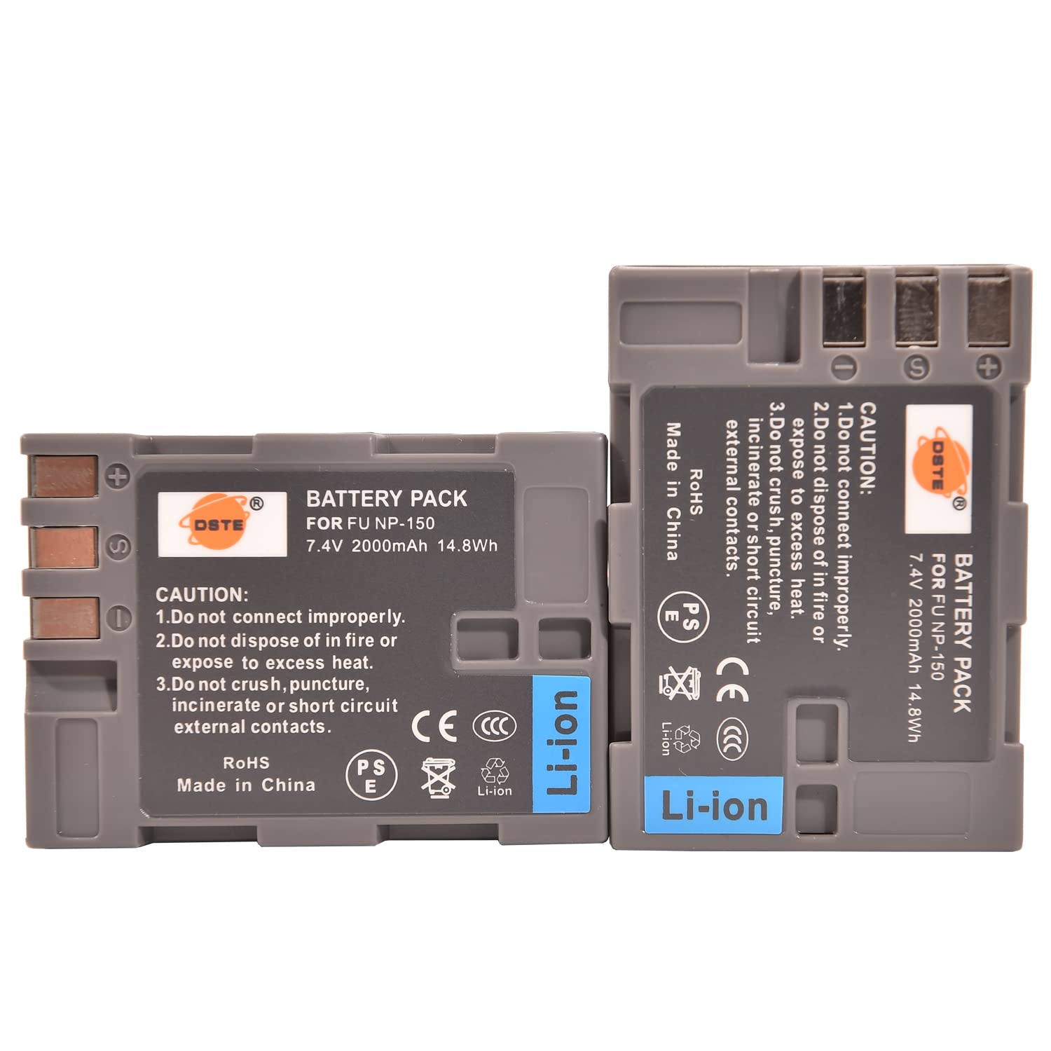 Kastar Battery LCD Dual Charger for Fuji NP-150 BC-150 & Fujifilm