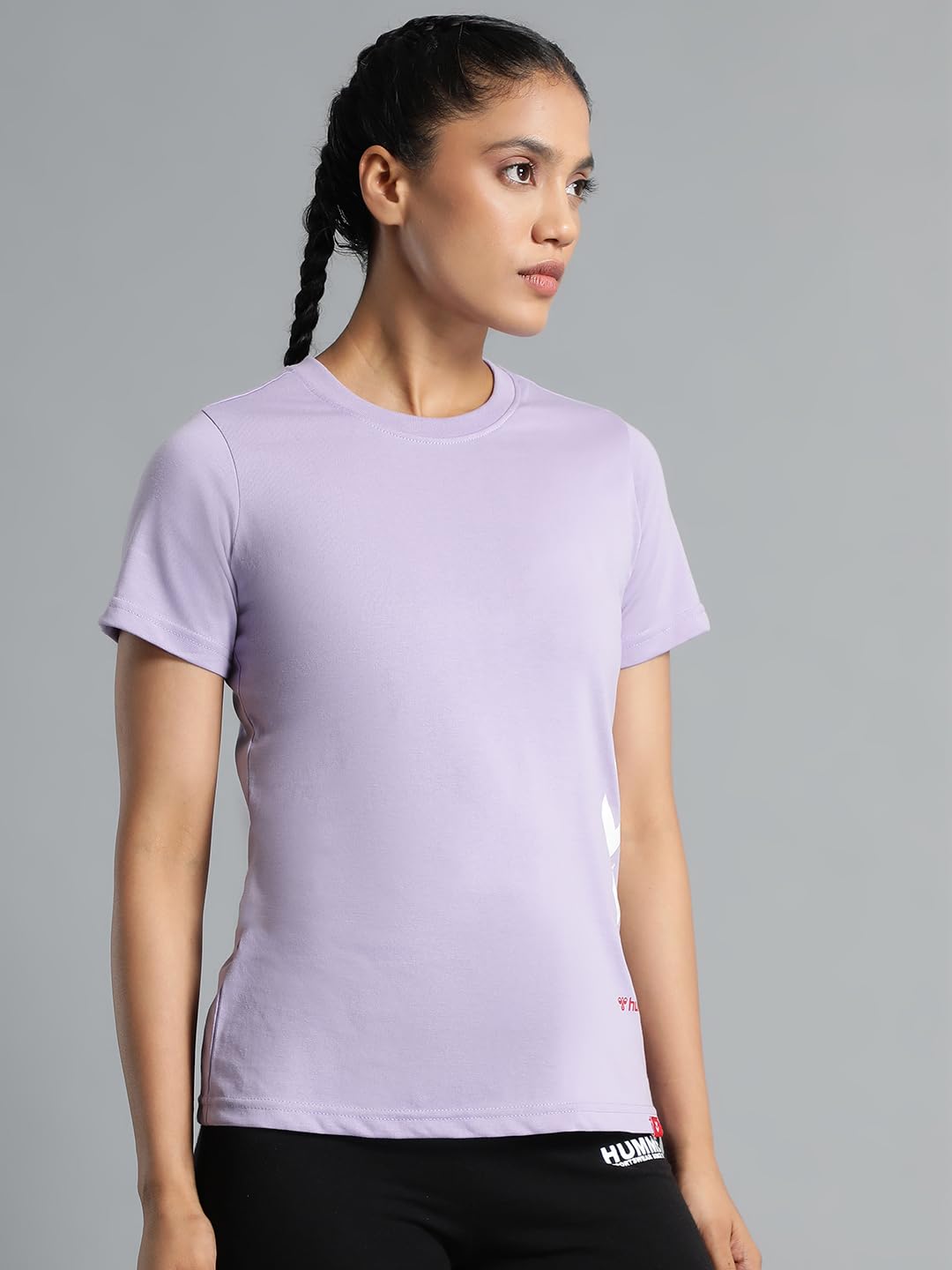 hummel Tany Round Neck Cotton Rich Half Sleeve Solid Regular fit Cottonpoly T-Shirt for Women Comfortable Soft Breathable Fabric Stretchable for Everyday Use Ideal for Casualwear 3 61Gevd8P+SL. SL1440