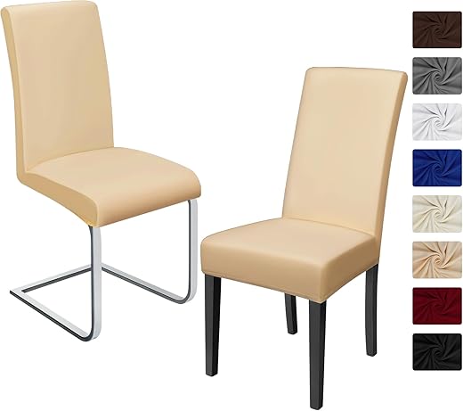 coprisedie con schienale 6 pezzi Elasticizzato Copertura della sedia bi-elastico per una...