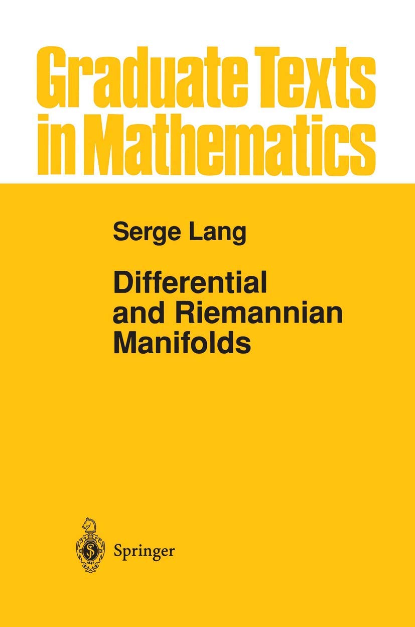 Differential and Riemannian Manifolds (Graduate Texts in Mathematics, 160)
