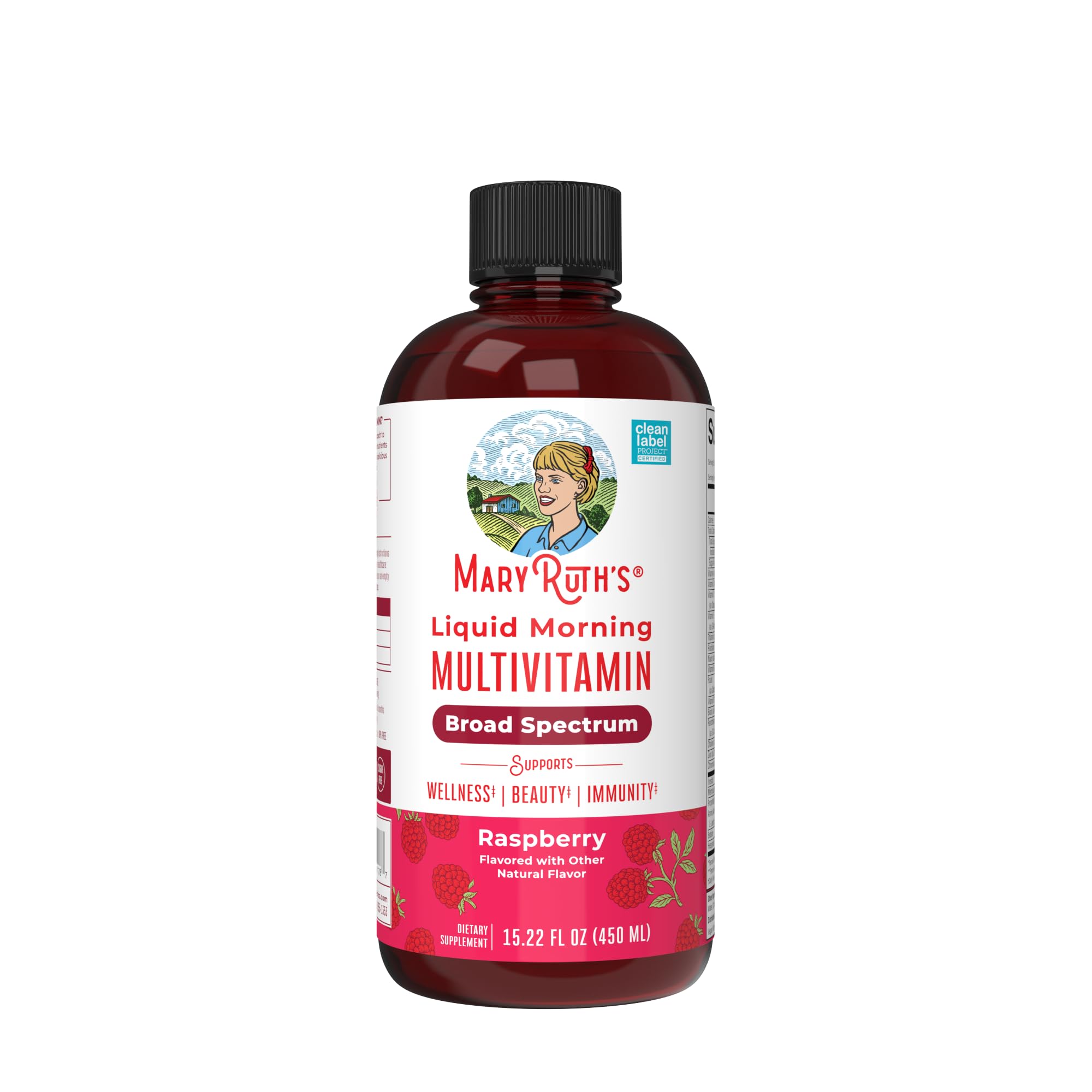 Multivitamin for Women, Men & Kids by MaryRuth's | Liquid Morning Multivitamin | Mens, Womens Multivitamin| Vitamin A C D E B6 B12 Biotin Zinc | Beauty | Vegan | Non-GMO | Gluten Free | 15 Servings