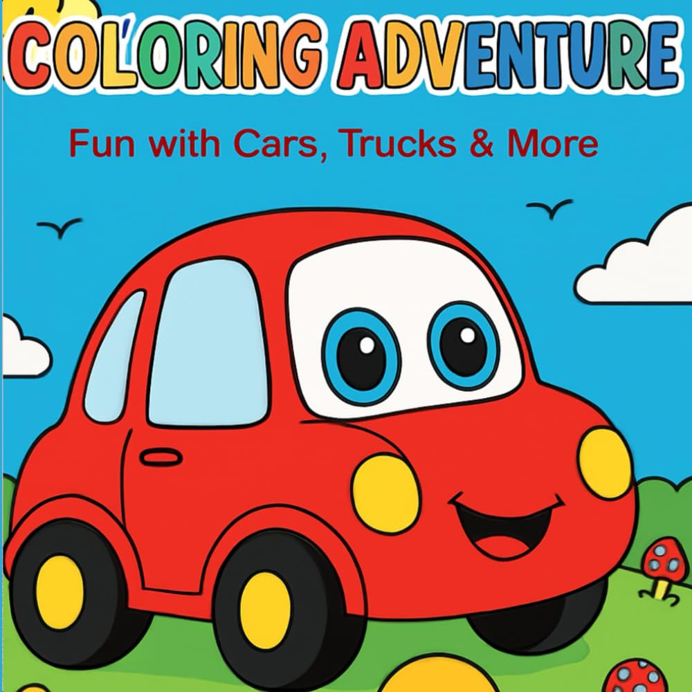 COLORING ADVENTURE: Easy Coloring Adventure: Large Toddler Coloring Book with Bold Lines and Simple Shapes for Early Learning and Fun
