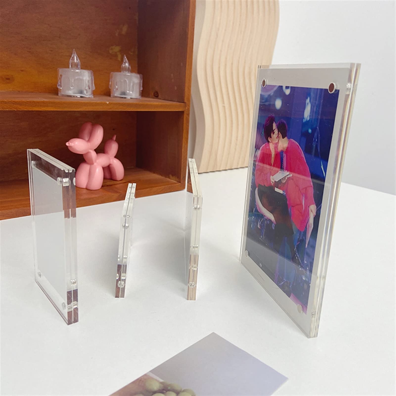 6x9cm Transparante Acryl Fotolijst Magnetische Poster Clear Dubbelzijdige Magnetische Fotolijst Display Stand 6x9cm Transparante Acryl Fotolijst Magnetische Poster Clear Dubbelzijdige Magnetische Fotolijst Display Stand