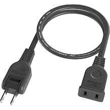 Extension Cord 0.1m10m 1 Outlet Black 10cm10m 15A 1500W Tracking Resistant Double Insulation Insulated Cap AC Adapter Neat Connection Outlet Short Cord Soft Power Cord Extension Cable