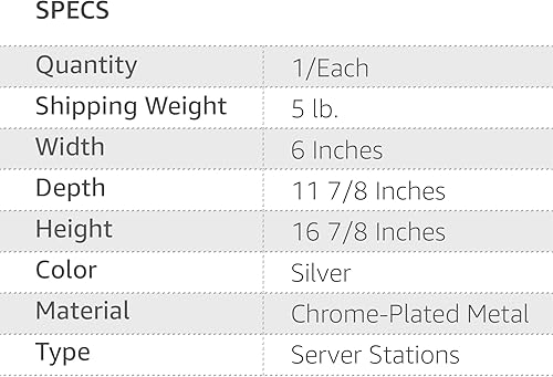 Miniatura 5 de Riel de servicio de barra de un solo brazo tubo de calibre 18 con acabado cromado área para que el personal de camarero recupere bebidas puesto de