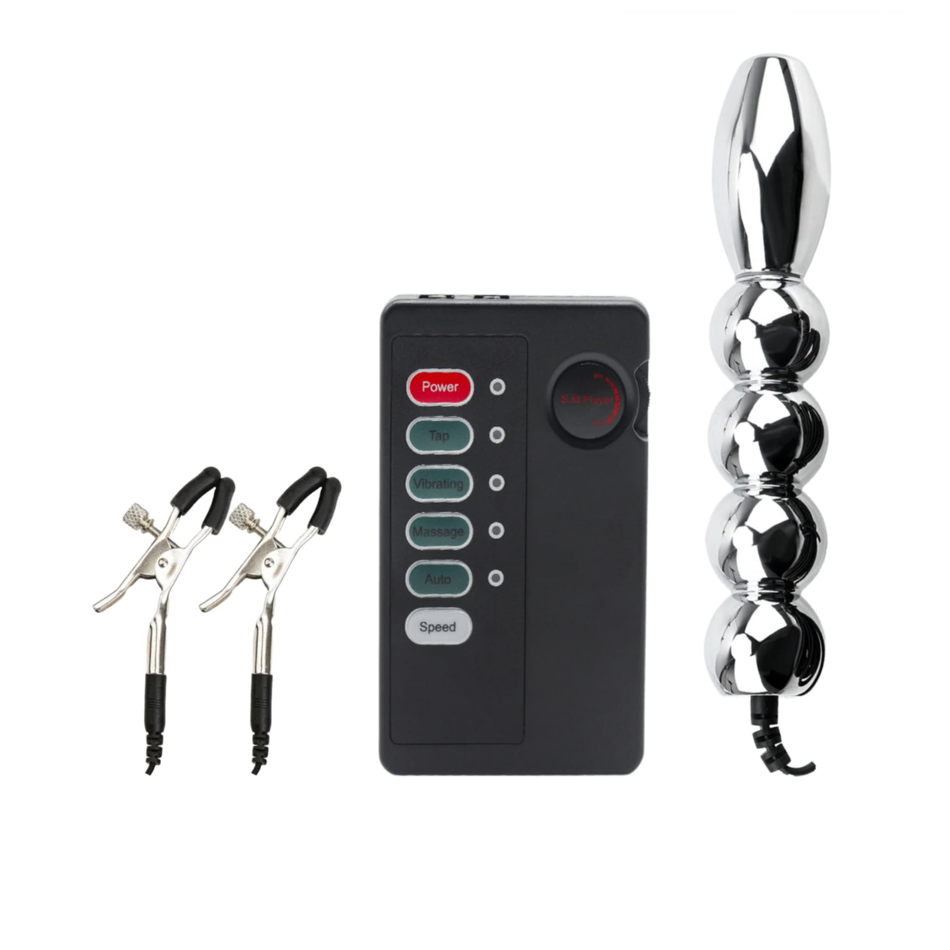 Électrostimulation Plugs Anals Prostate Stimulant Homme en Acier Inoxydable | Électrique Stimulation Pinces À Tétons Stimulateur Point G Femme Electroshock Butt Plug SM Jouets Sexuels Sex Toýs Homme