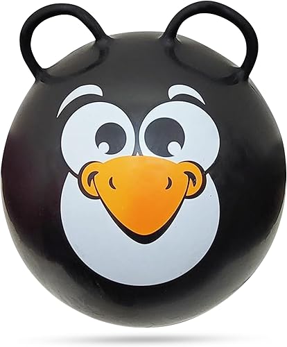 Forest & Twelfth Bola de tolva inflable de 20 pulgadas con 2 asas para divertirse rebotando  Bola de salto multifunción para niños a partir de 3