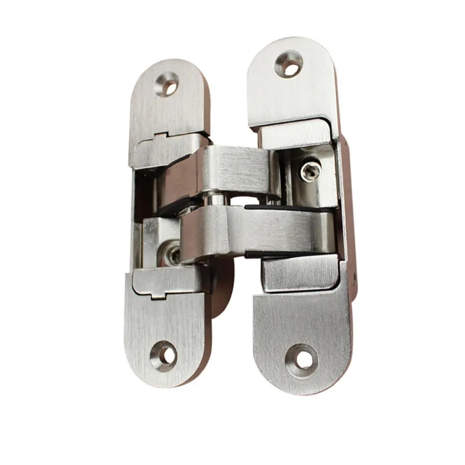 Charnière invisible 180 degrés RCH-08R argent pour porte en bois
