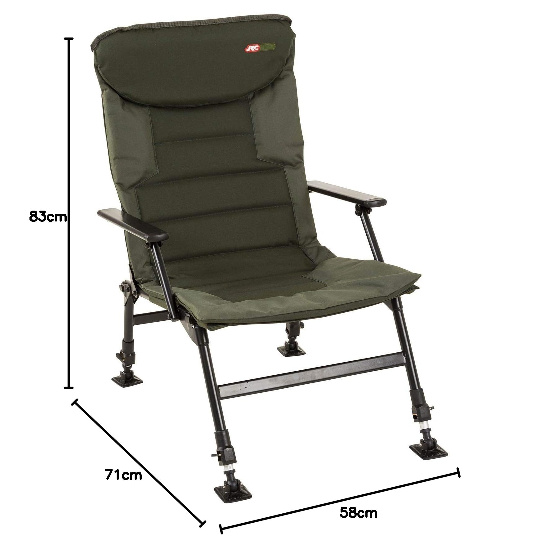 JRC Stühle für die Fischerei Defender Armchair 71x83x58 cm Carpfishing Feeder