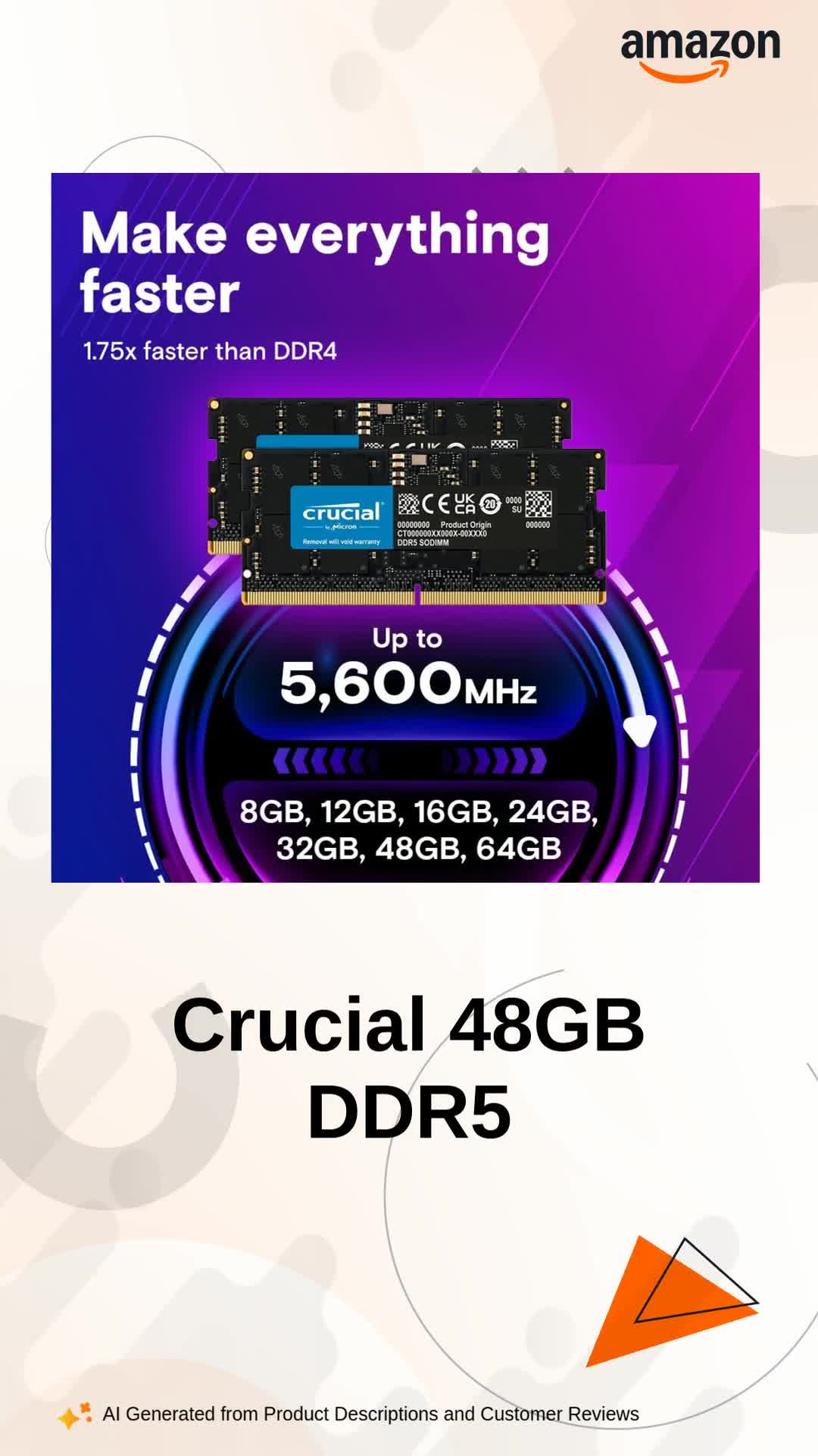Crucial 48GB DDR5-5600 SODIMM