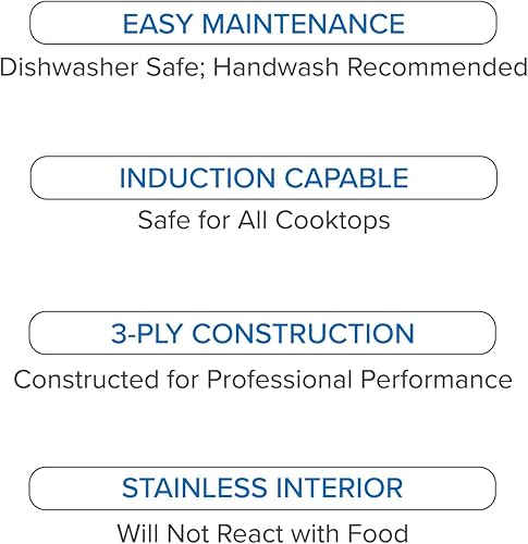 Miniatura 3 de Viking Culinary - Juego de utensilios de cocina de acero inoxidable de 3 capas con tapas de metal, 10 piezas, apto para lavavajillas, apto para