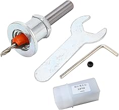 Broca Escareadora, Kit de Broca Escareadora Limite Profundidade de Corte Ajustável Liga de Aço Furos de Perfuração para Ferramenta Elétrica, Brocas