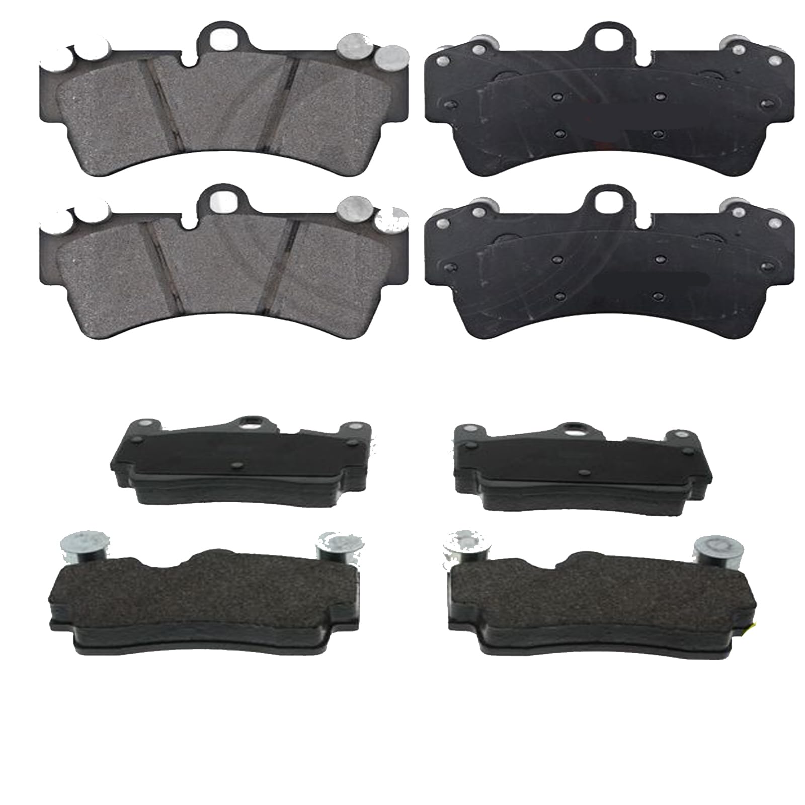KIT PASTIGLIE FRENO ANTERIORI E POSTERIORI compatibile con AUDI Q7 (4LB) | PASTIGLIE FRENANTI AUTO OEM FDB1626,FDB1627 | SOSTITUZIONE DIRETTA | BASSA POLVERE | SILENZIOSO