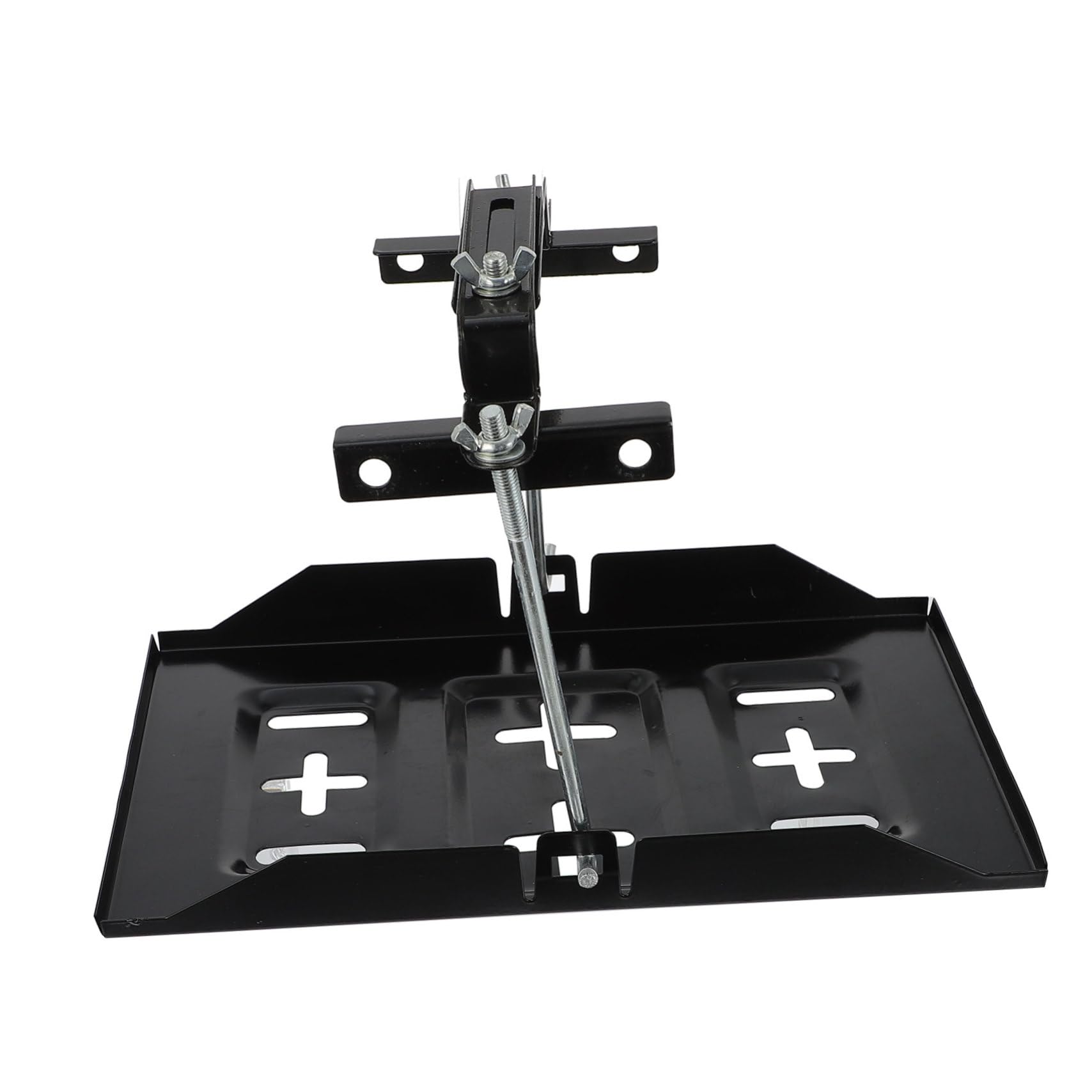 Support de Batterie de Voiture Noir en Fer, 1 Set