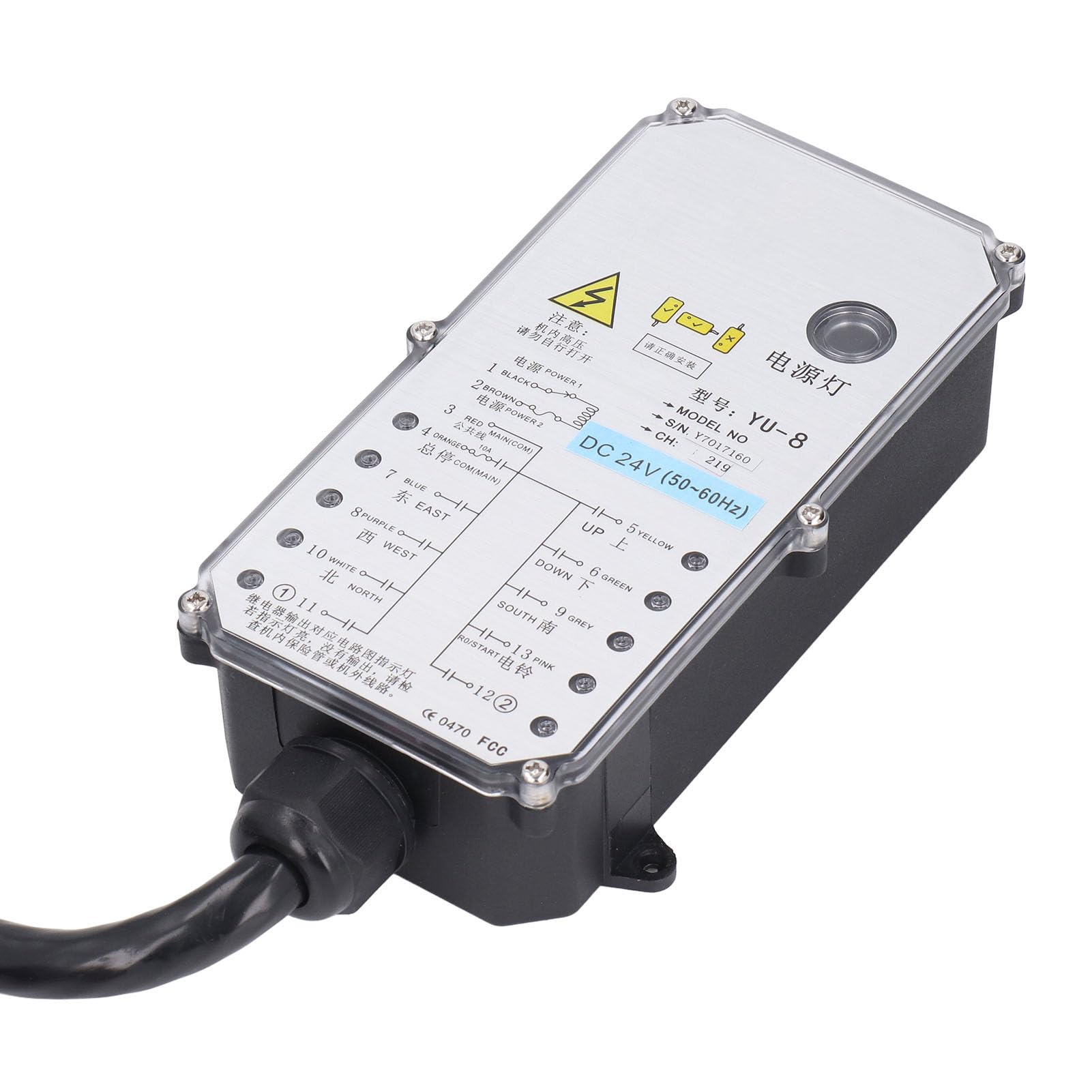 Kit Telecomando Wireless per Gru Design Robusto con Doppie Maniglie per Gru a Ponte DC24V Gamma 100M