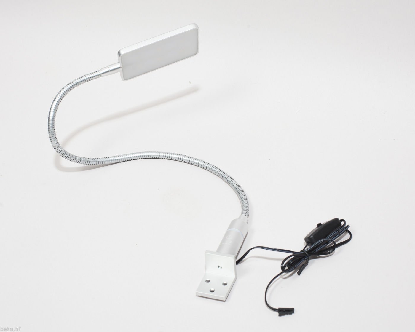 kalb Material für Möbel 4W LED Bettleuchte Leseleuchte Flexleuchte Nachttischlampe Bettlampe Leselampe, Auswahl:2er Set chrom