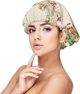 Gorro de satén reversible de doble capa para dormir, tulipanes coloridos, para trenza, cabello rizado, gorro de satén, Negro -, talla única