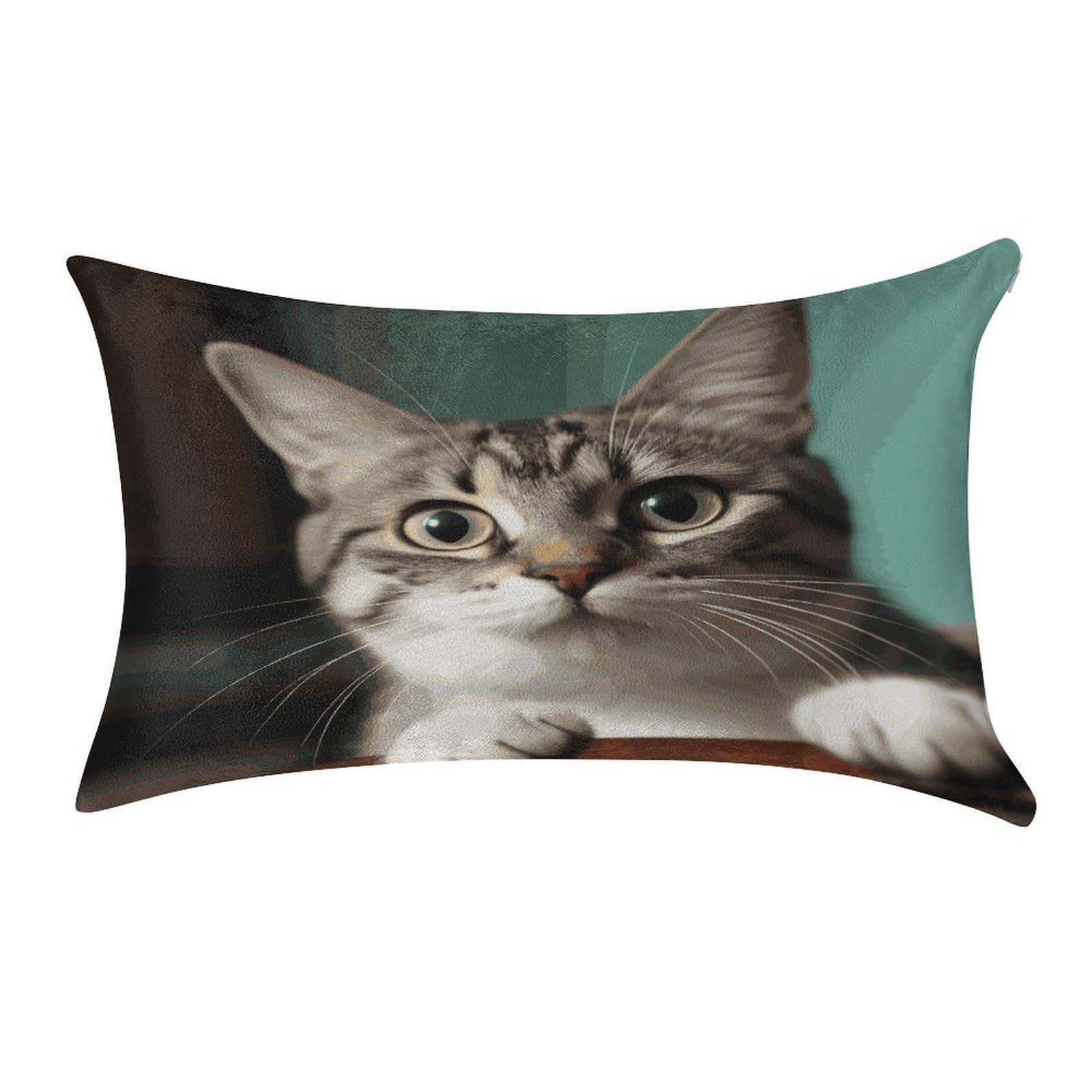 Btcowzrv Style A Curious Cat Pillow Cover Pillow Case Pillowcase