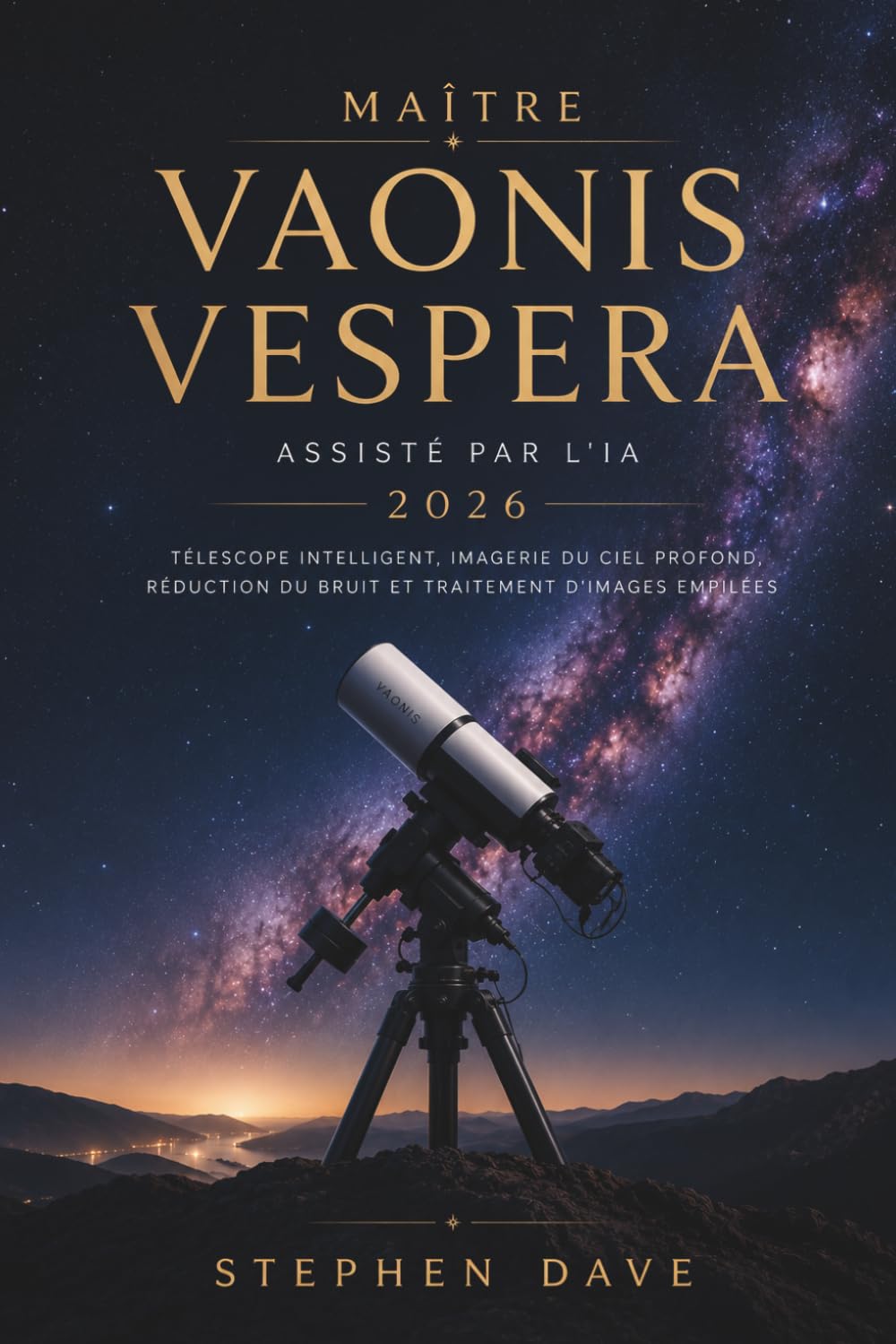 MAÎTRE VAONIS VESPERA ASSISTÉ PAR L'IA 2026: Télescope intelligent, imagerie du ciel profond, réduction du bruit et traitement d'images empilées