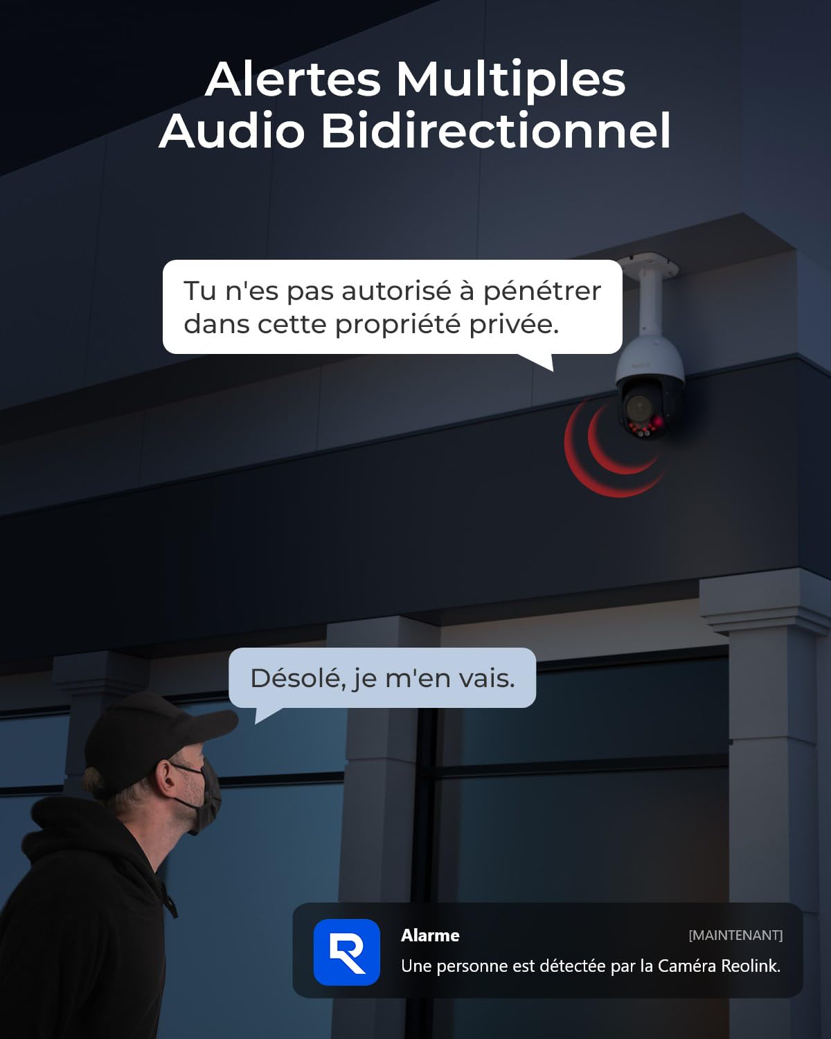 Reolink 4K PTZ Caméra Surveillance PoE, Zoom Optique 3D 16X, RLC-823S2 | Camera PoE avec Pan 360°+Tilt 90°, Suivi Automatique, Vision Nocturne Jusqu'à 80m, Détection de Personne/Véhicule/Animal