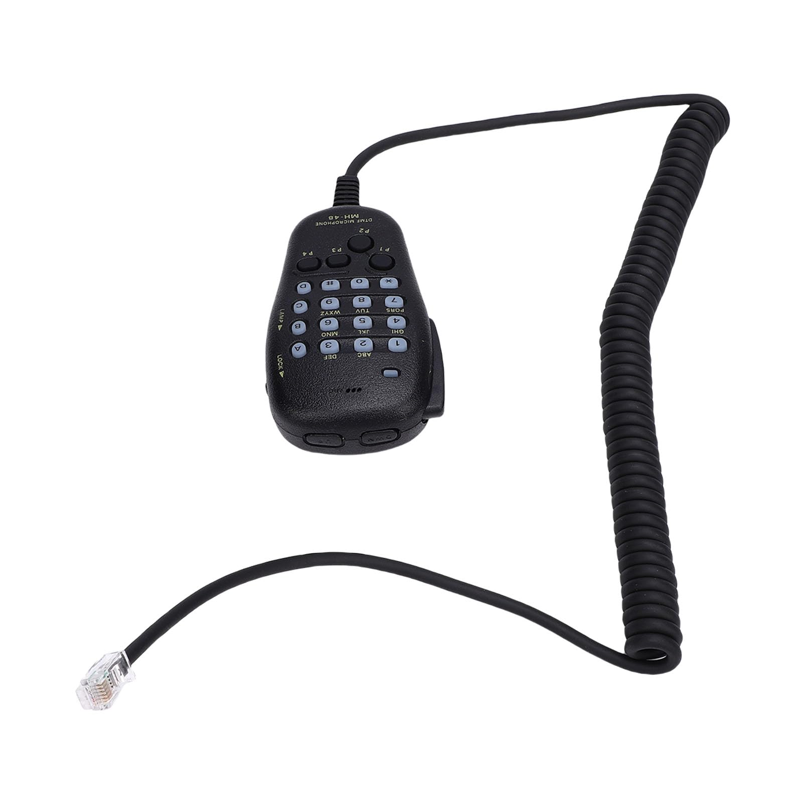 DTMF Microphone, Noise Cancelling Radio Speaker with 6 Pin Plug for FT7900R FT1900R FT1907 FT7800R FT8800R FT8900R FT1802M FT1807M FT2800M Car Radios