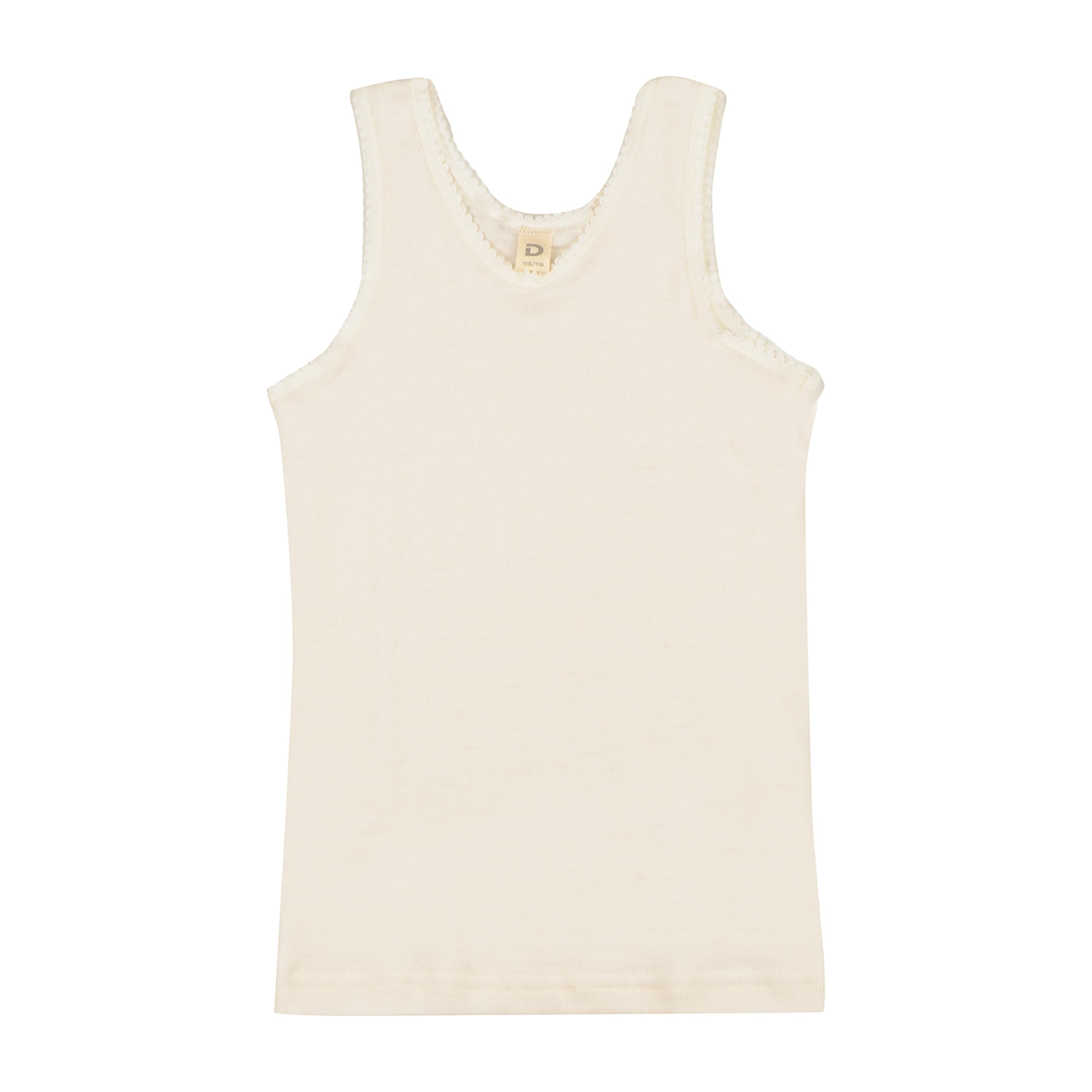 DILLING Tank top in Organic Merino Wool for Children - Nature 5-6Y