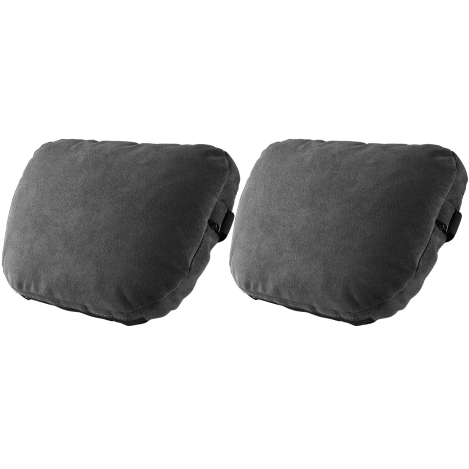 Nackenkissen Universal-Nackenkissen für die Kopfstütze des Sitzes, doppelseitig, PU-Leder, Wildleder, Memory-Kissenschutz, Reisezubehör