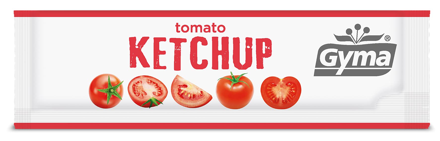 Gyma Boite Distributrice Ketchup, Blanc/Rouge, 100 Unités