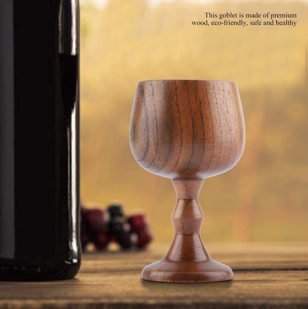 Madera Cáliz, Taza de Madera de Madera sana Copa de Bebida Elegante Copas de Múltiples Funciones del vino Café Té Leche