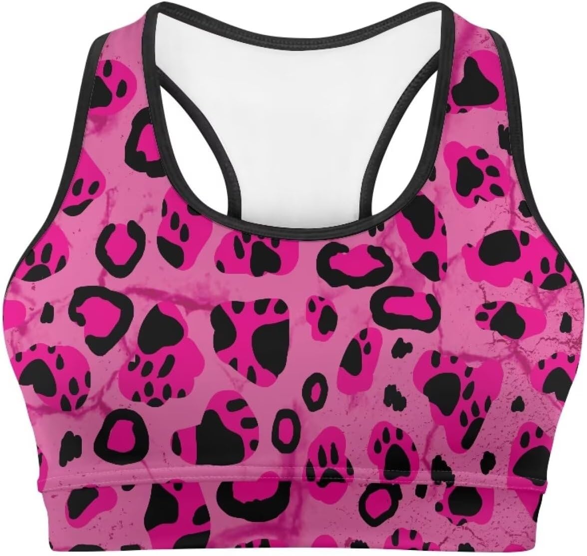 Ystardream Plus Size Padded Sports Bra with Phone Pocket for Women XS-6XL