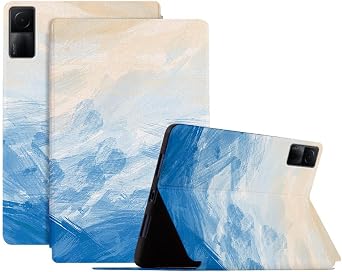 Ultra Thin for Xiaomi Redmi Pad 10.6 inch Multi-Angle Viewing Stand Tablet Case TPU + PU Leather Kickstand Case[Oil Painting Series]- 01