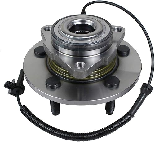 Miniatura 3 de Autoround 515113 Buje de rueda delantera y conjunto de rodamiento para Dodge Ram 1500 2006 2007 2008 5 lengüetas con ABS