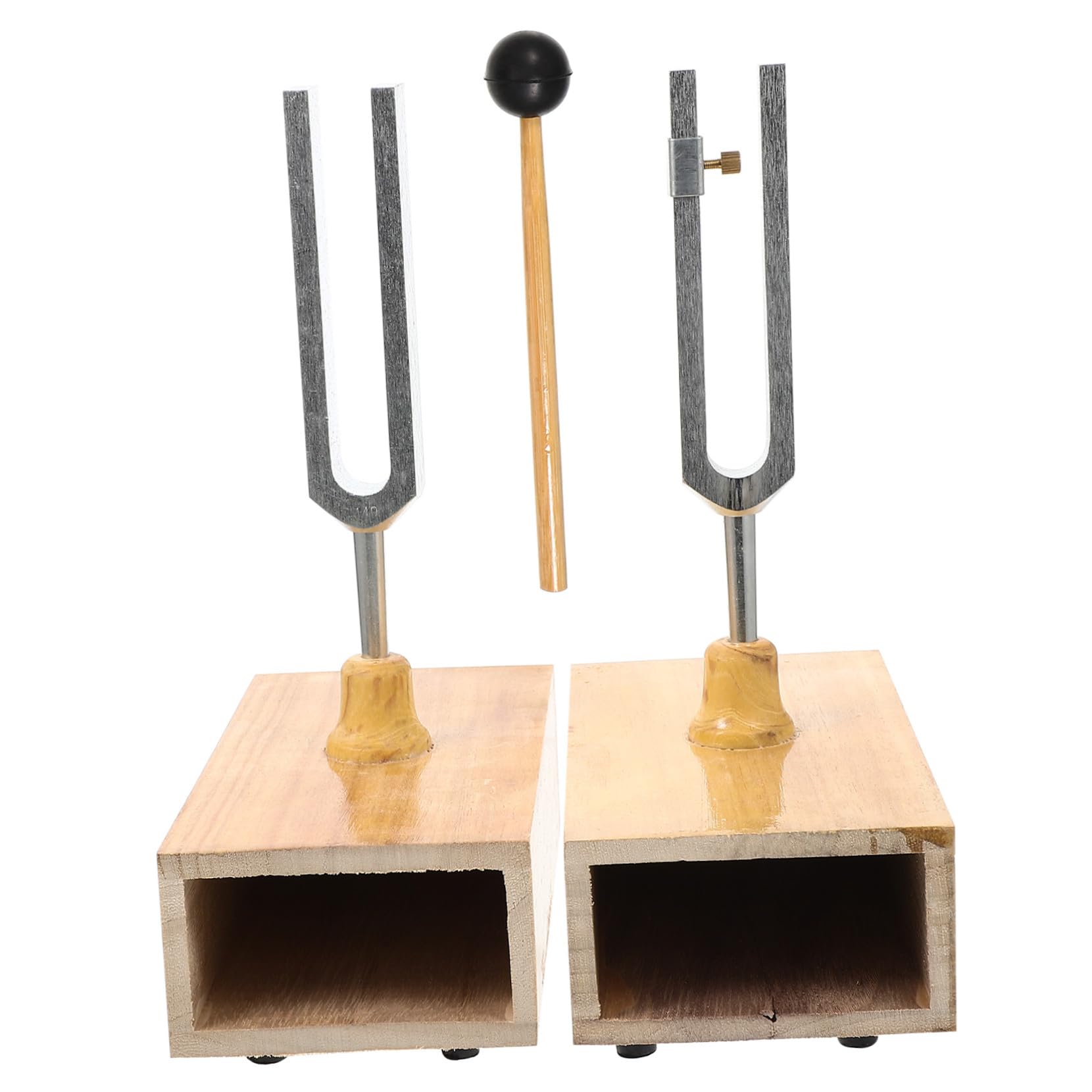 440hz Stimmgabel für Physikalische Experimente mit Holzsockel