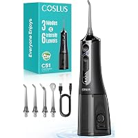 COSLUS C51 Idropulsore Dentale Con Modalità Jet, 3 Modalità E 6 Pressioni