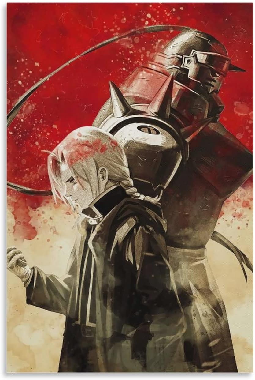 XINYUELONG Anime Full Metal Alchemist Poster Canvas Wall Art Painting Posters Decoration Room Decor Unframe 12x18inch(30x45cm)