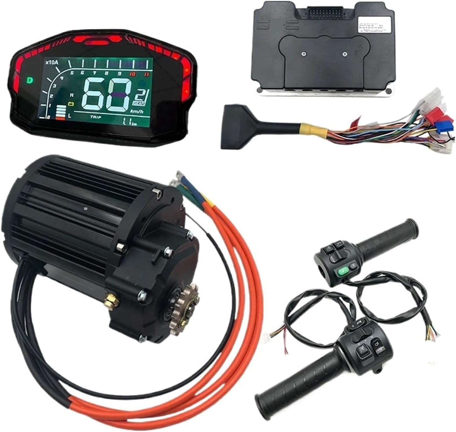 Mid Drive Motor QS138 4KW V3 Mid-Drive QS Motor Kits with ND72530/ND84530/96530/ND72680/ND96680 Controller Display(with Nd96530)