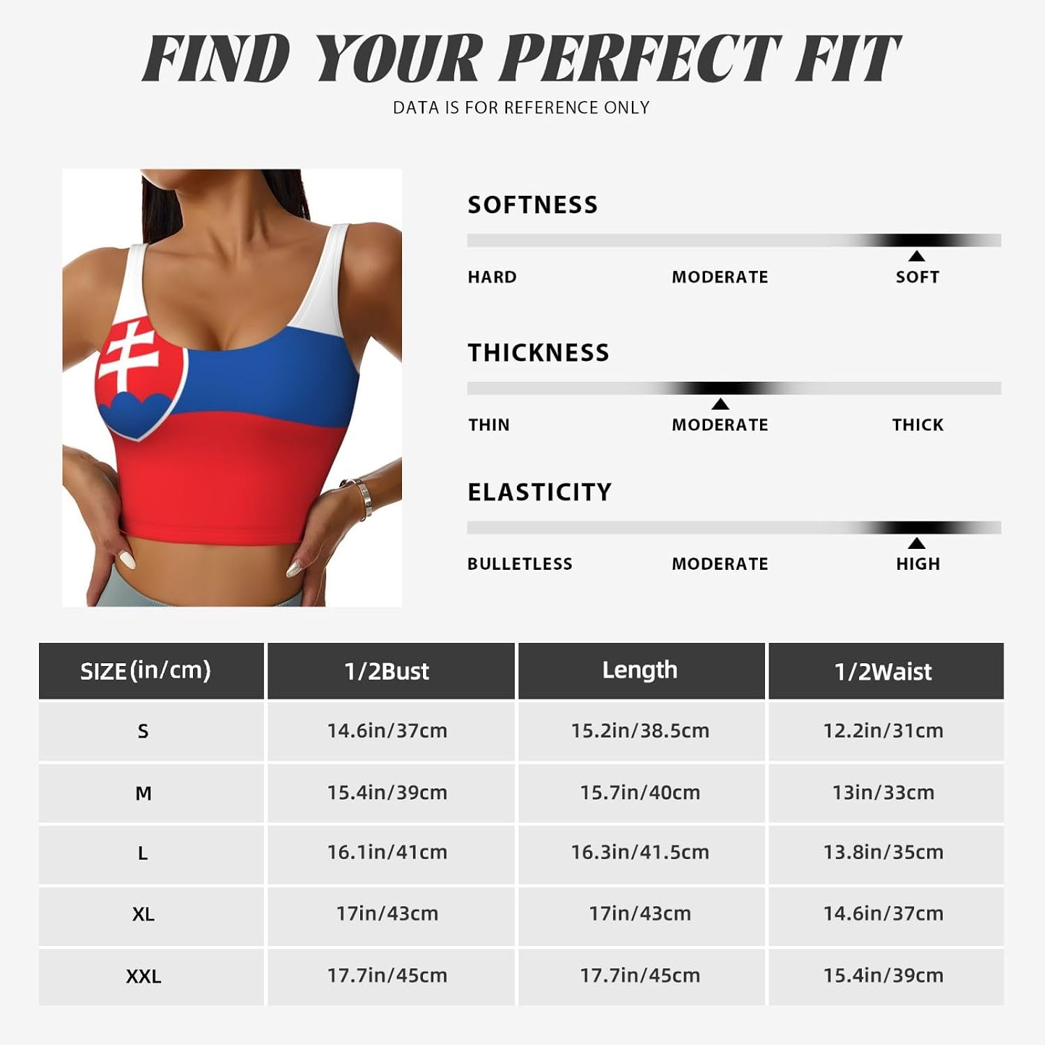 Flag of Slovakia Women's Sports Bras - High Support Workout Tops for Women
