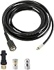 Drain Cleaning Hose, Pipe Cleaner Kit, High-pressure Cleaning Machine Hose15M