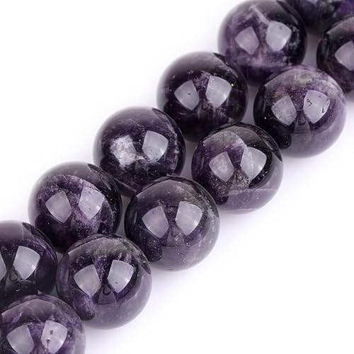 Miniatura 32 de GEM-Inside - Cuentas sueltas de ágata india natural de 0.157 pulgadas (0.157 in) con cuentas redondas de cristal energético para hacer joyas, 15